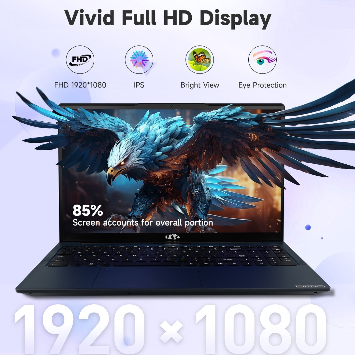 TEMELLSAN 15.6 FHD N154 I3-1215U Laptop for Student and Business-32GB-1TB-Blue